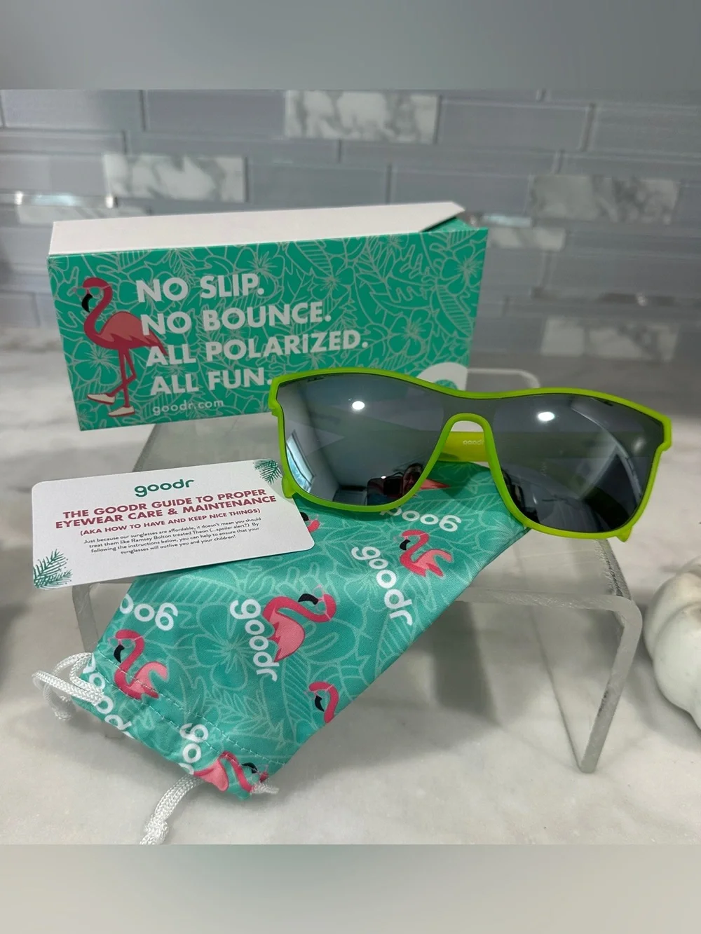 NWOT - Goodr VRG Naeon Flux Capacitor sunglasses
